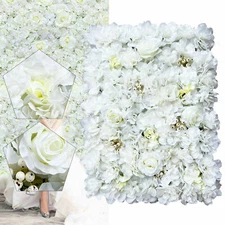 12x Artificial Flower Wall Panel Wedding Event Party Backdrop Flower Wall Panel