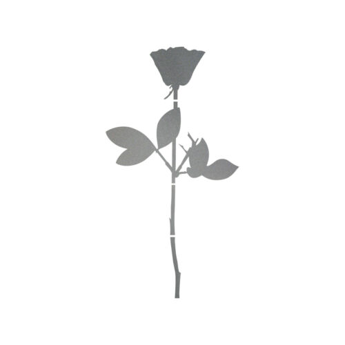 Róża 20cm srebrna folia na okno samochodu depeche mode naklejka tatuaż 4061963036976 - Zdjęcie 1 z 6