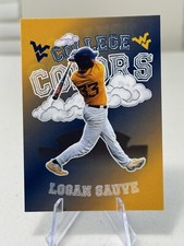 LOGAN SAUVE 2025 Onit West Virginia Baseball College Colors Soft Touch Insert