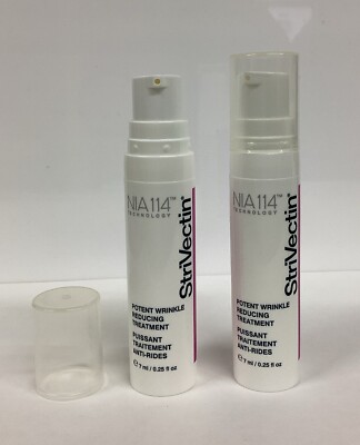 StriVectin LOT OF 2 Potent Wrinkle Reducing Treatment .25oz AS PICTURED, No Box!
