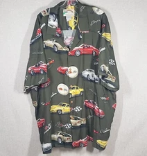 PARADISE FOUND HAWAII 3 EXTRA LARGE SHIRT USED RAYON 3XL S/S CORVETTE STING RAY