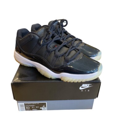 1498) Nike Air Jordan 11 XI Low “72-10” Black/Red AV2187-001 Men's