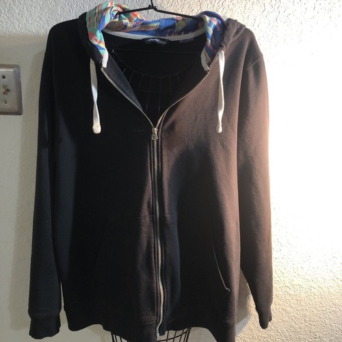 Chubbies The Night Schwoodie FZ Terry Hooded Black Jacket 614231-025 Mens XL - Picture 3 of 15