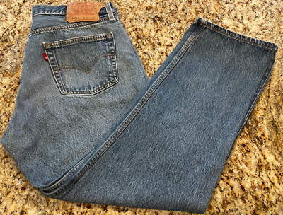 Vintage 501xx Levis Jeans Mens Denim Made In USA Button Fly 38x32