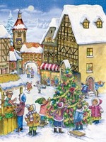 Richard Sellmer Verlag Traditional German Paper Advent Calendar Christmas Town Richard Sellmer Verlag Traditional German Paper Advent Calendar Christmas Town