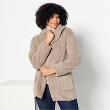 Koolaburra By Ugg Sherpa Fleece Shawl Collar Cardigan - Portobello