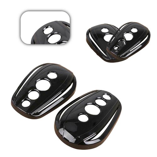 Durable Oval Rear View Mirrors Cover For Harley Dyna Softail Sportster 883 - Bild 12 von 12