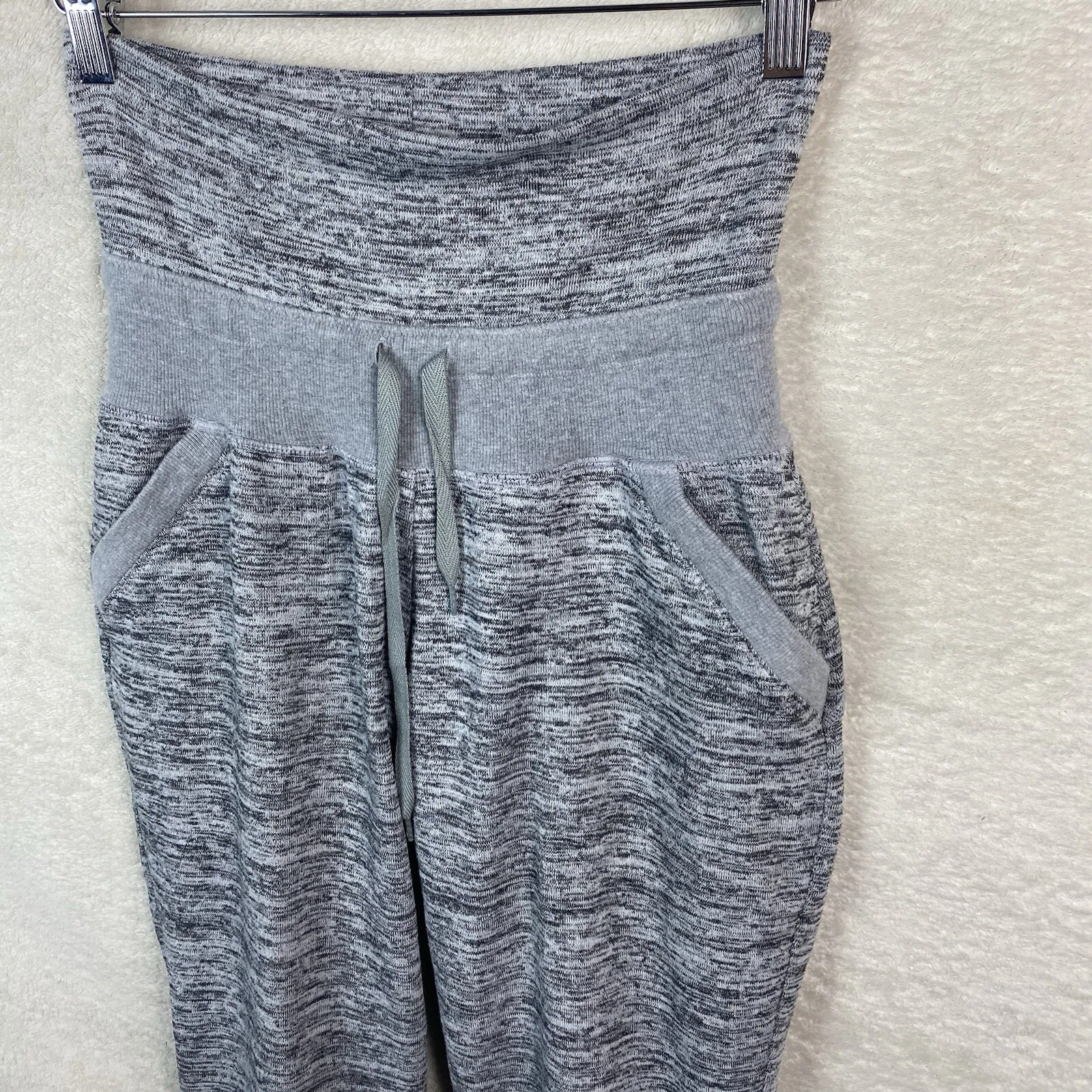 athleta chillax fold over heathered pockets relaxed sweatpants
