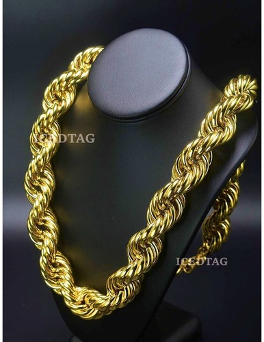 14k Gold Plated Hollow Thick Rope 30\