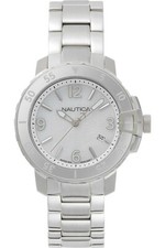 Nautica Women's 38mm Watch chicago Steel case bracelet white dial NAPCHG005