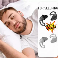 2Pair Noise Reduction Earplugs 40dB Super Comfortable Silicone Reusable Earplugs