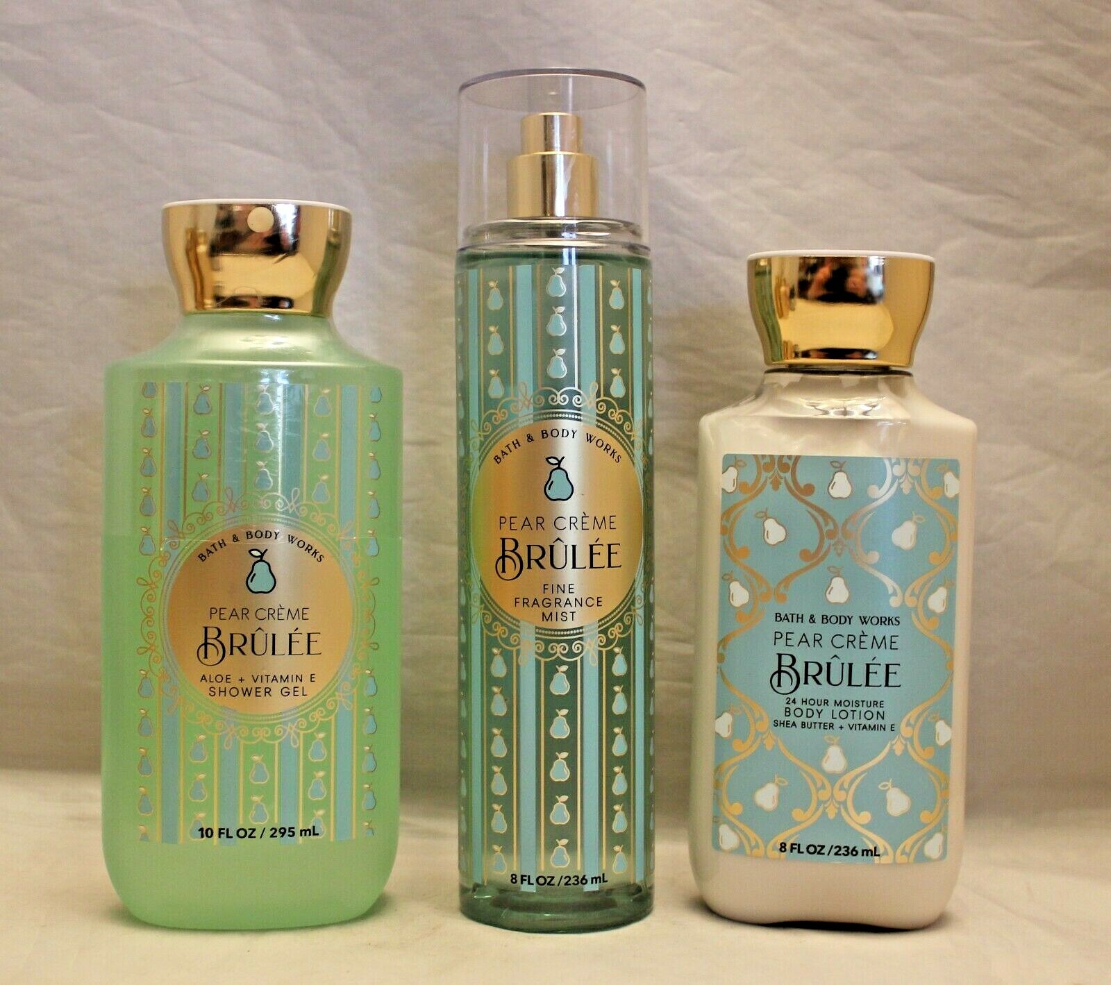 Bath & Body Works Pear Crème Brûlée set www.glwec.in