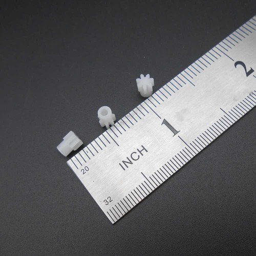 1000X 0.5M 7T2A Plastic Spur Gear 0.5 Modulus Aperture 2MM 1.95MM 7 Teeth Pinion - 第 10/13 張圖片