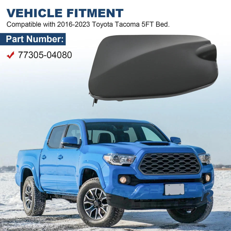 Fuel Gas Door Lid for Toyota Tacoma 2016-2023 5FT Bed 77305-04080 77305-04902 Foto 2 de 4