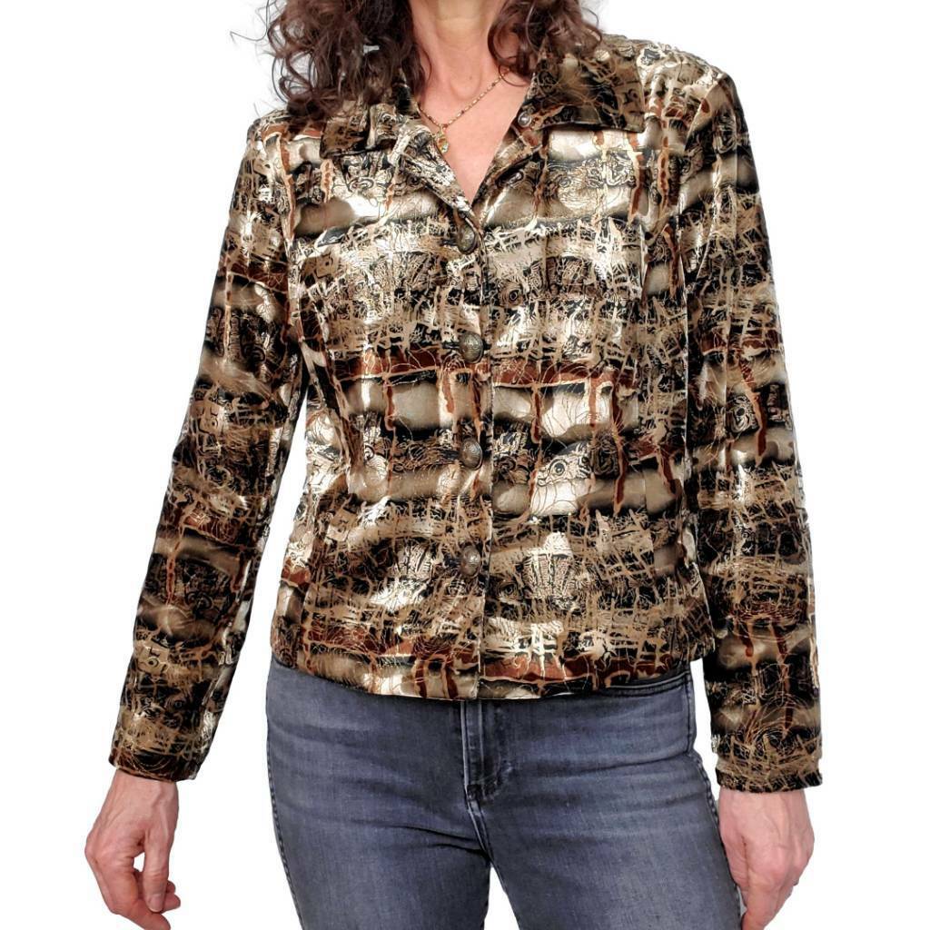 CITY GIRL NANCY BOLEN Size Small/Medium Womens Velvet Jacket