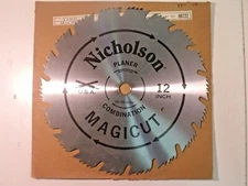 New Nicholson 80722 Magicut 12" Dia Planar Combination Circular Saw Blade