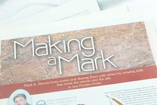 4 Page Article on Doll Maker Mark A. Dennis from February 2005 Dolls Magazine