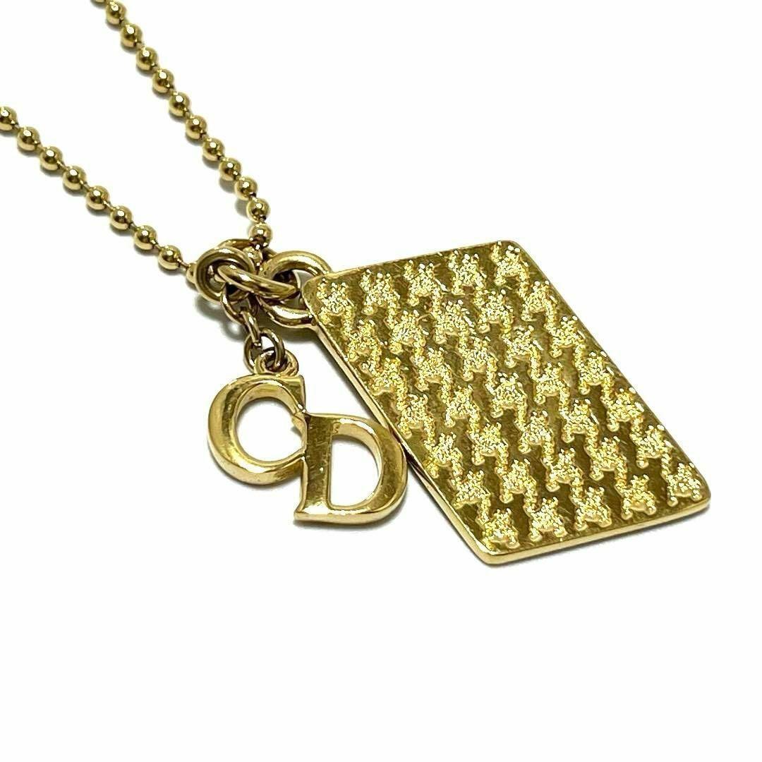 Used Christian Dior Mens Womens Long Pendant Necklace 80cm Plate