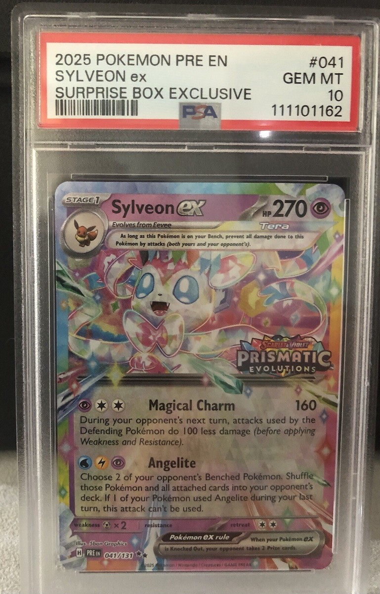 ポケモン - Sylveon EX Promo Card Pokemon Sylveon ex Prismatic Evolutions Surprise Box Stamped