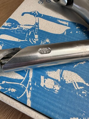 Tige De Selle ITM Goccia - 76°, 120mm, 22,2mm - Argent Anodisé, NOS Dans Sa Boîte
