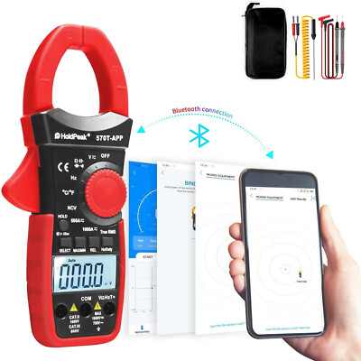 Digital Clamp Meter Multimeter AC DC Voltage Current 1000A Handheld Temperature