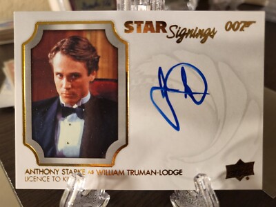 2020 UD James Bond Villains & Henchmen Star Signings Anthony Starke Auto #SS-AA