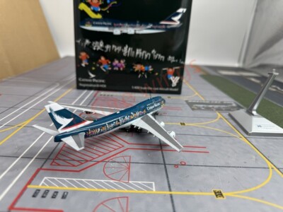 1:400 YY Wings Cathay Pacific Airlines B747-400 B-HOX B-HOY+Free