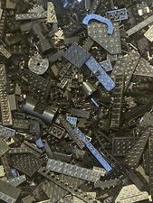 Lego Color a Granel NEGRO 200 + Placas de Ladrillos Piezas Especiales Piezas Aleatorias