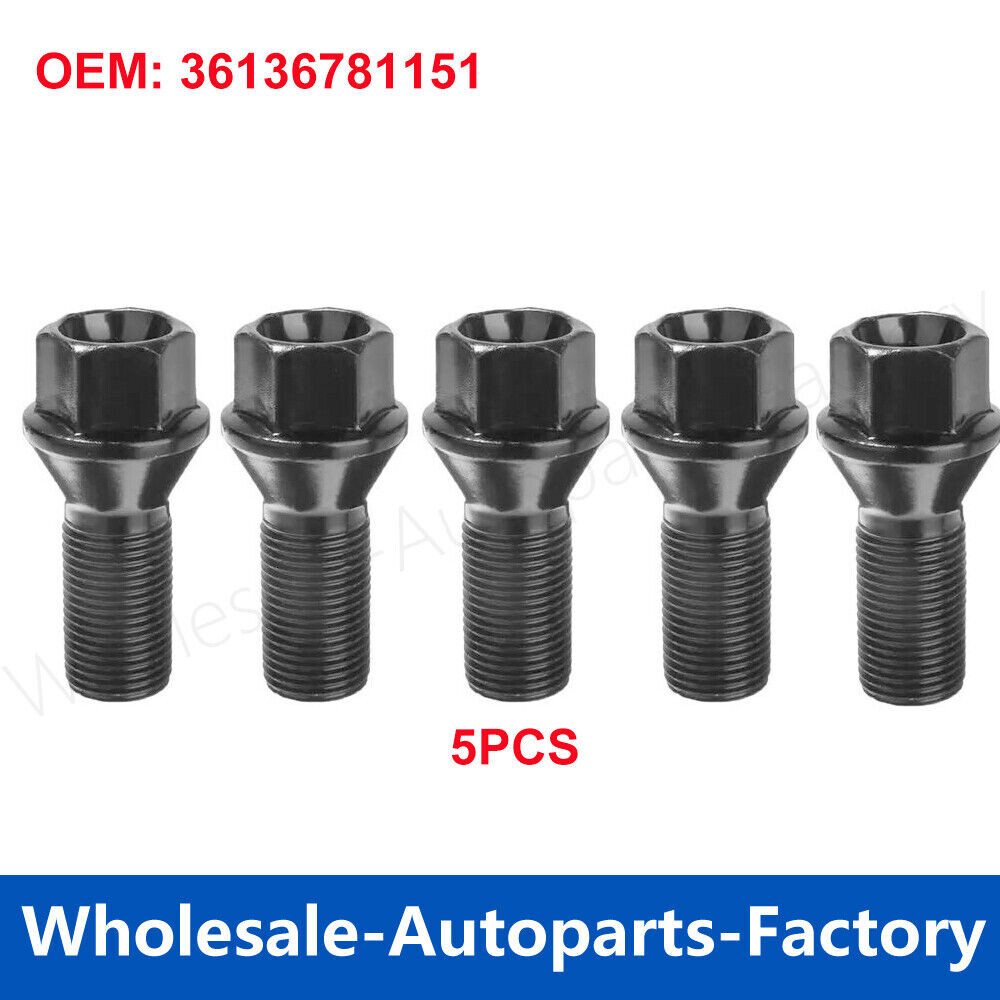 5Pcs 36136781151 Wheel Lug Bolts fits BMW F25 X3 E70 X5 118 320