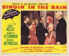 SINGIN' IN THE RAIN US Lobby Card 3 Gene Kelly Debbie Reynolds Donald O'Connor