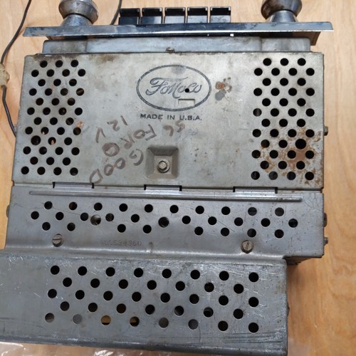 Vintage Rare Ford Car Stereo Push Button Radio - 1956 Original OEM FDR-18805-B - Picture 14 of 15