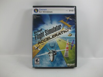 Microsoft Flight Simulator X Acceleration Expansion PC Computer Game Untested