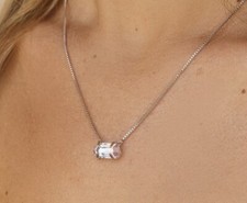 Pura Vida MERMAID QUARTZ PENDANT NECKLACE- Silver/ FAST FREE SHIPPING