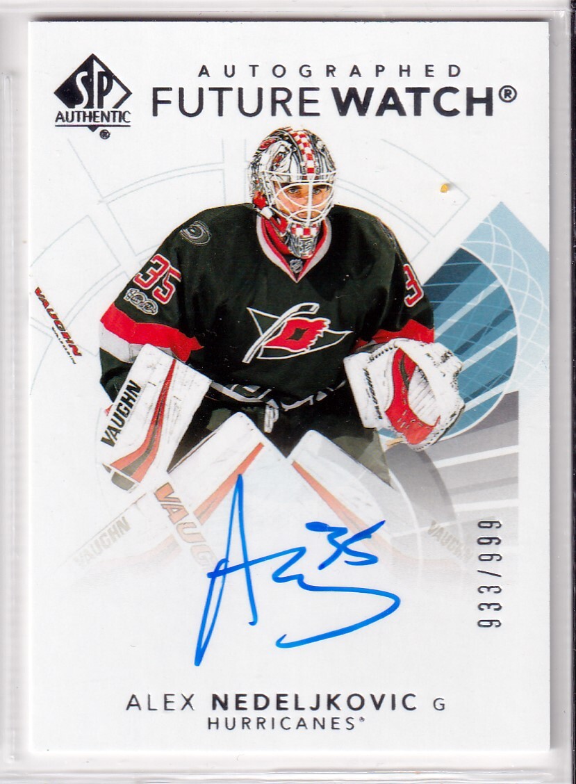 2017-18 SP Authentic Future Watch #181 Alex Nedeljkovic RC AUTO /999 - RED WINGS