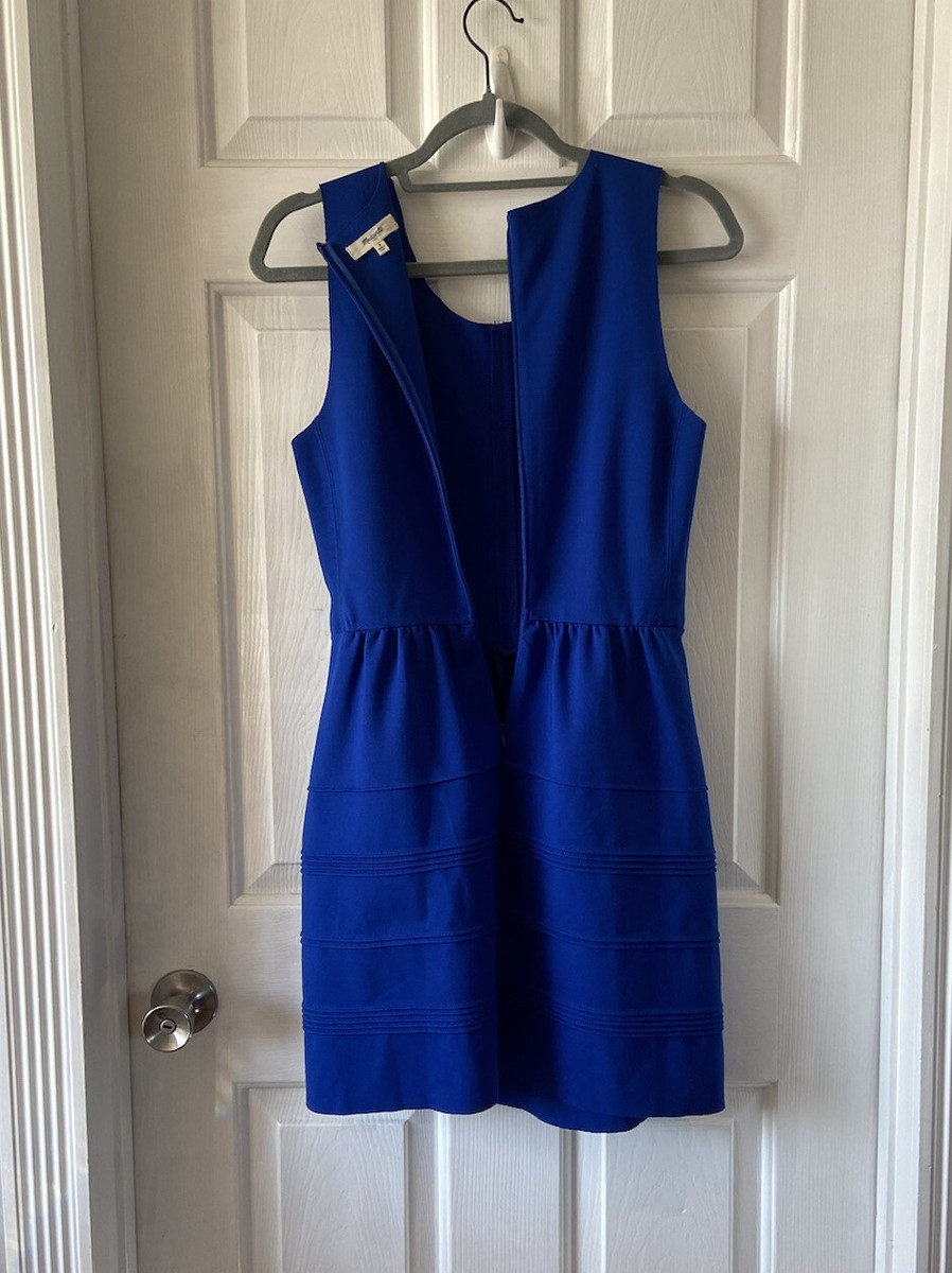 Madewell Sleeveless Fit N Flare Dress Blue Size Small | eBay