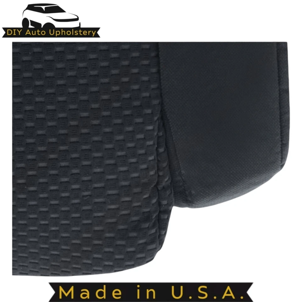 2007 - 2013 适用于丰田苔原级布织物司机底部座椅套黑色 — 第 3/4 张图片
