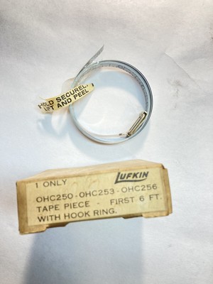 Lufkin Cooper OHC250 OHC253 OHC256 3/8'' x 6' Tape Piece w/Hook Ring - USA - 4 pc