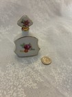 Vintage Hand Painted Floral & Gold Trim Porcelain Perfume Bottle Germany — photo 5