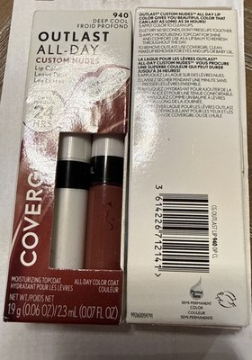 2-Pack Covergirl Outlast All-Day Custom Nudes, #940 Deep Cool NEW!
