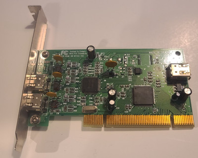 HP/5185-2973/1394a/3-Port/PCI Adapter Card/Texas Instruments OHCI/Full Bracket