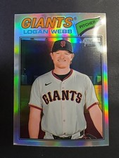 Logan Webb #82 2026 Topps Heritage Chrome Refractors San Francisco Giants