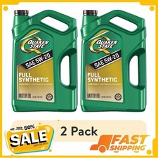 (2 pack) Quaker State Full Synthetic 5W-20 Motor Oil, 5-Quart 33.55 per gallon