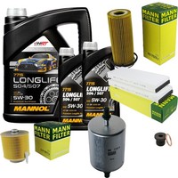 Mann Inspektionspaket 7L Mannol Longlife 5W-30 FüR Audi A6 Allroad 3.0 Tfsi