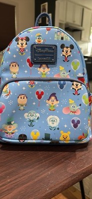 Loungefly Disney Parks Character Print Mini Backpack - Blue Multicolor