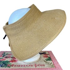Furtalk Wide Brim Sun Visor Roll Up Foldable Beach Hat w Adjustable Strap
