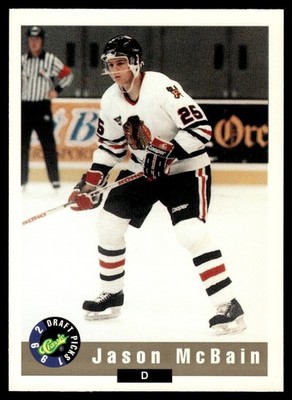 1992-93 Classic Draft Picks JASON MCBAIN #25 Portland Winterhawks