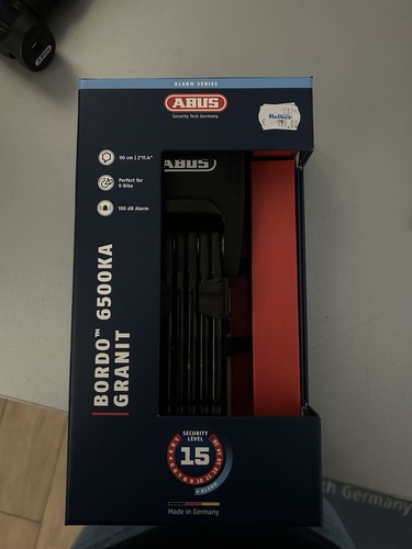 ABUS Bordo Granit 6500k/90 L 90cm schwarz 670g - Bild 2 von 2