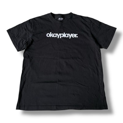Okayplayer Logo Tee Men's Size Large Black Questlove The Roots Short Sleeve