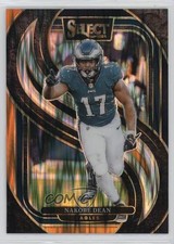 2024 Panini Select Premier Level Black & Orange Shock Prizm Nakobe Dean 0y59