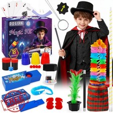 Magic Kit Kids Magic Tricks Set Wand Costume Instruction Toy